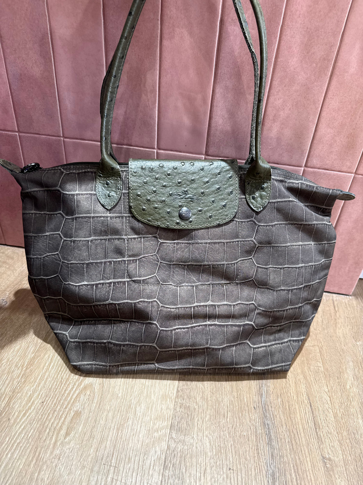 Sac Longchamp kaki