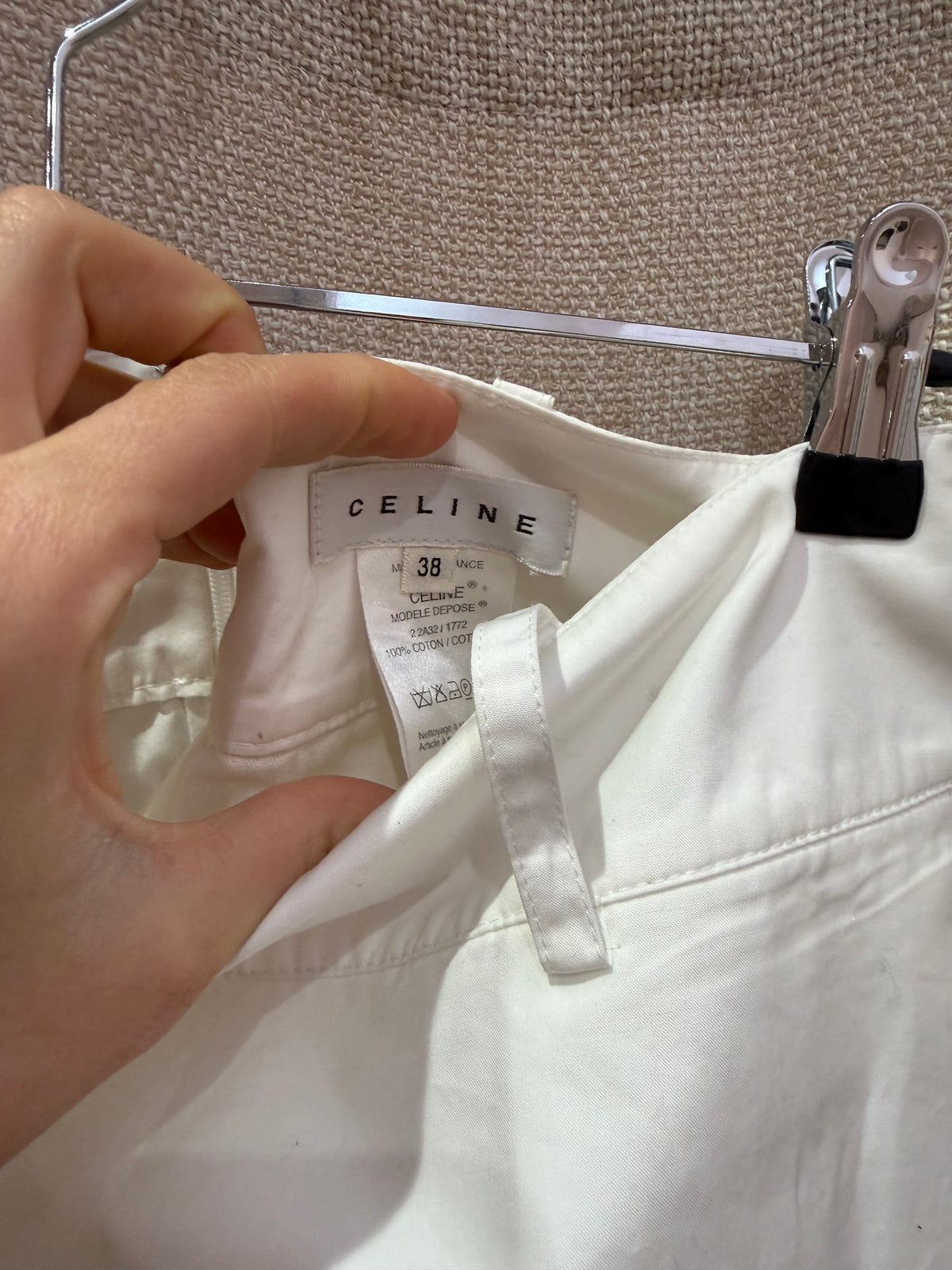 Jupe blanche Celine T.38