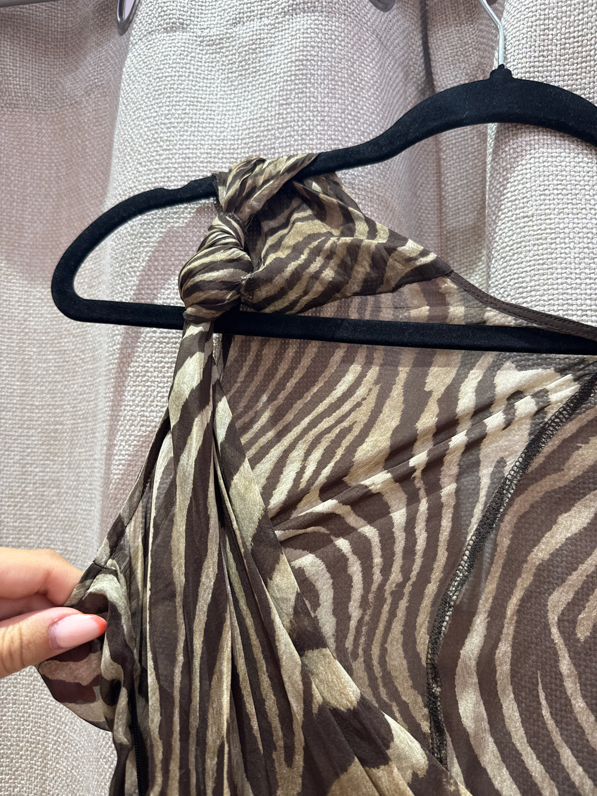 Robe zèbre marine IKKS T.XS