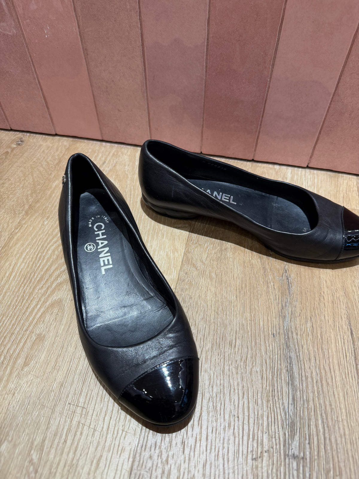 Ballerines noires Chanel - T.36 1/2 13/09