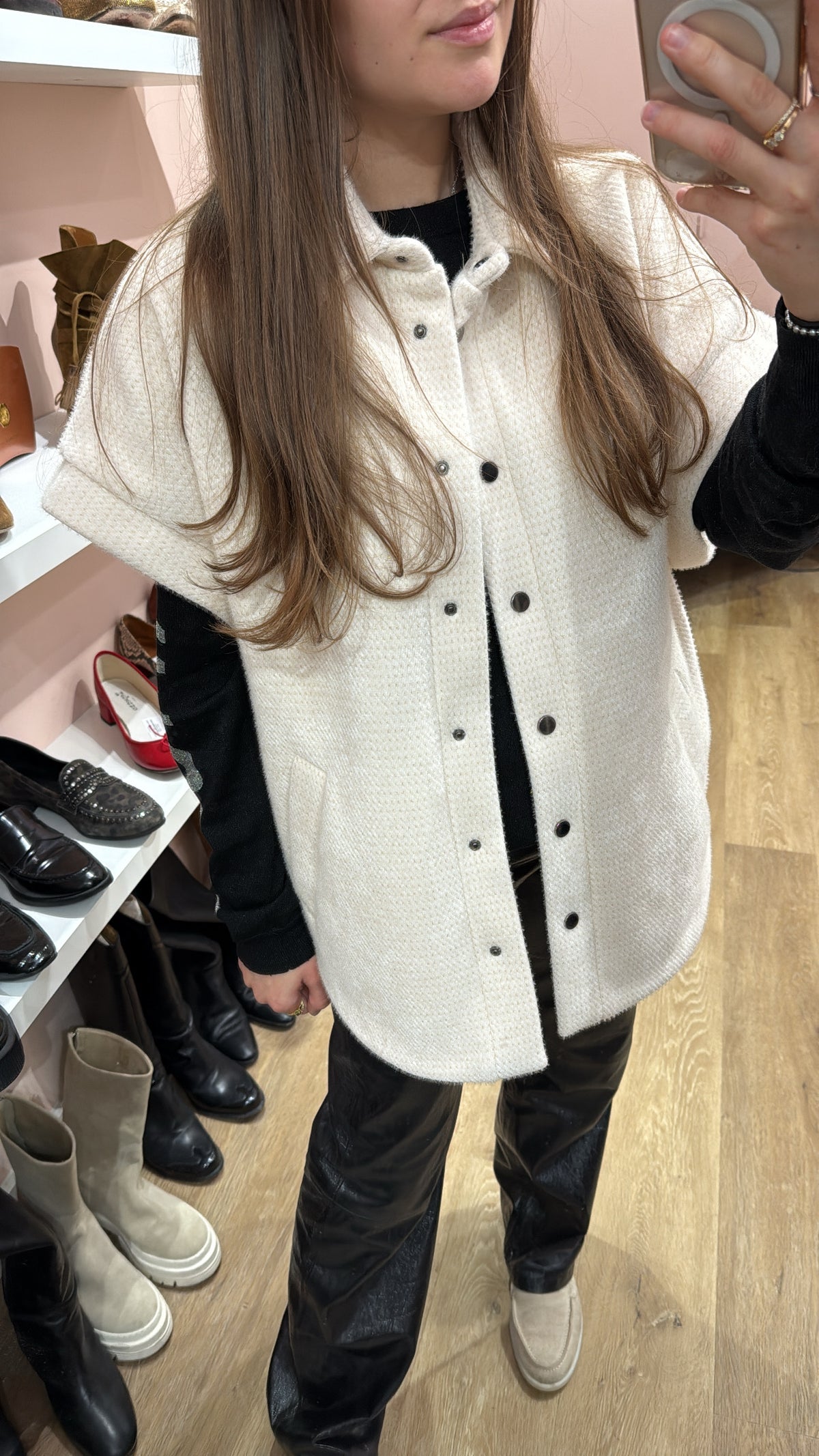 Veste blanche sans manche Please T.M/L