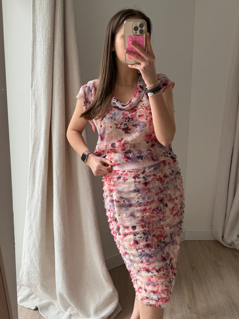 Georges Rech ensemble rose soie T.L