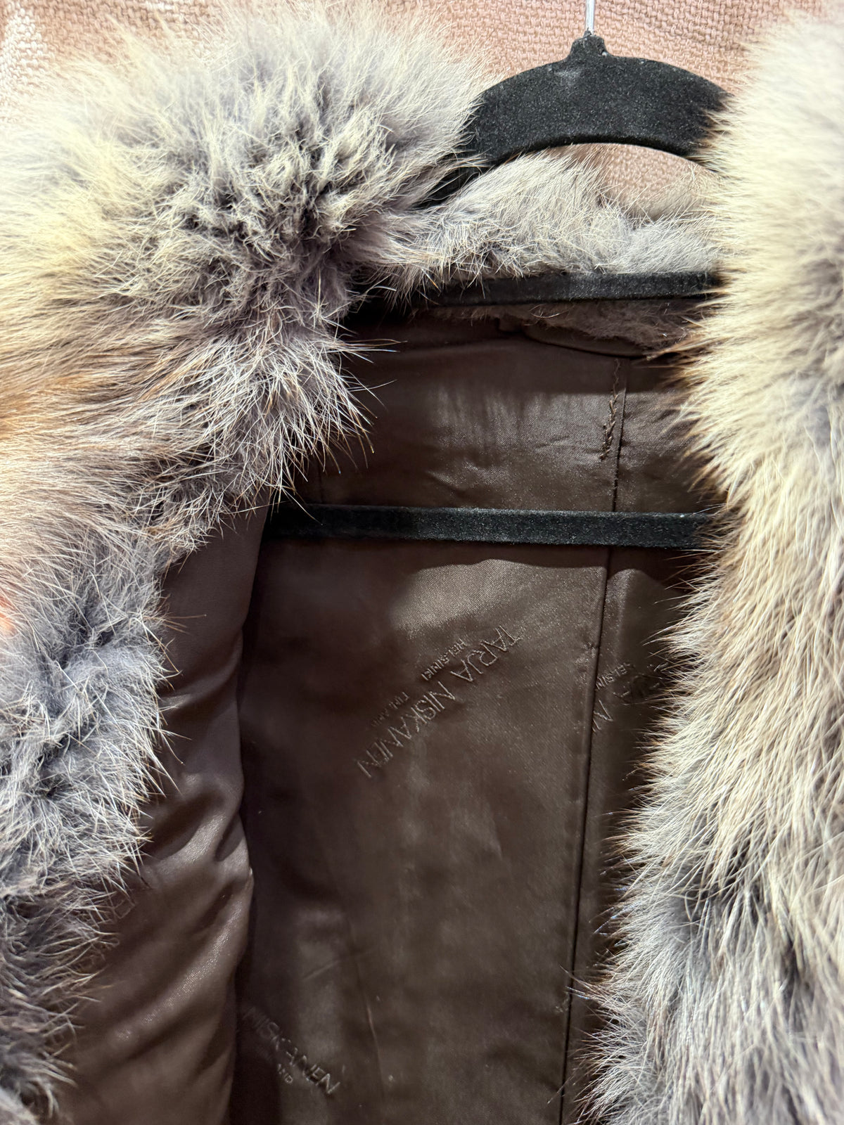 Manteau en vraie fourrure T.36/38 29/09
