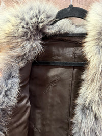 Manteau en vraie fourrure T.36/38 29/09