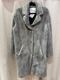 Manteau Yaya gris fausse fourrure T.38