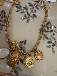 Collier lolo Yaya détail blanc doré - TU