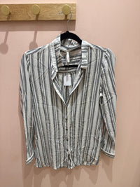 Chemise I.Code grise rayures blanches T.S