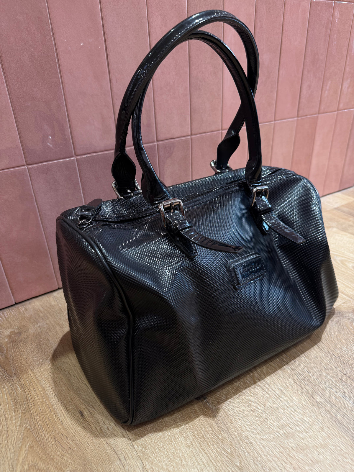 Sac noir brillant Longchamp TU