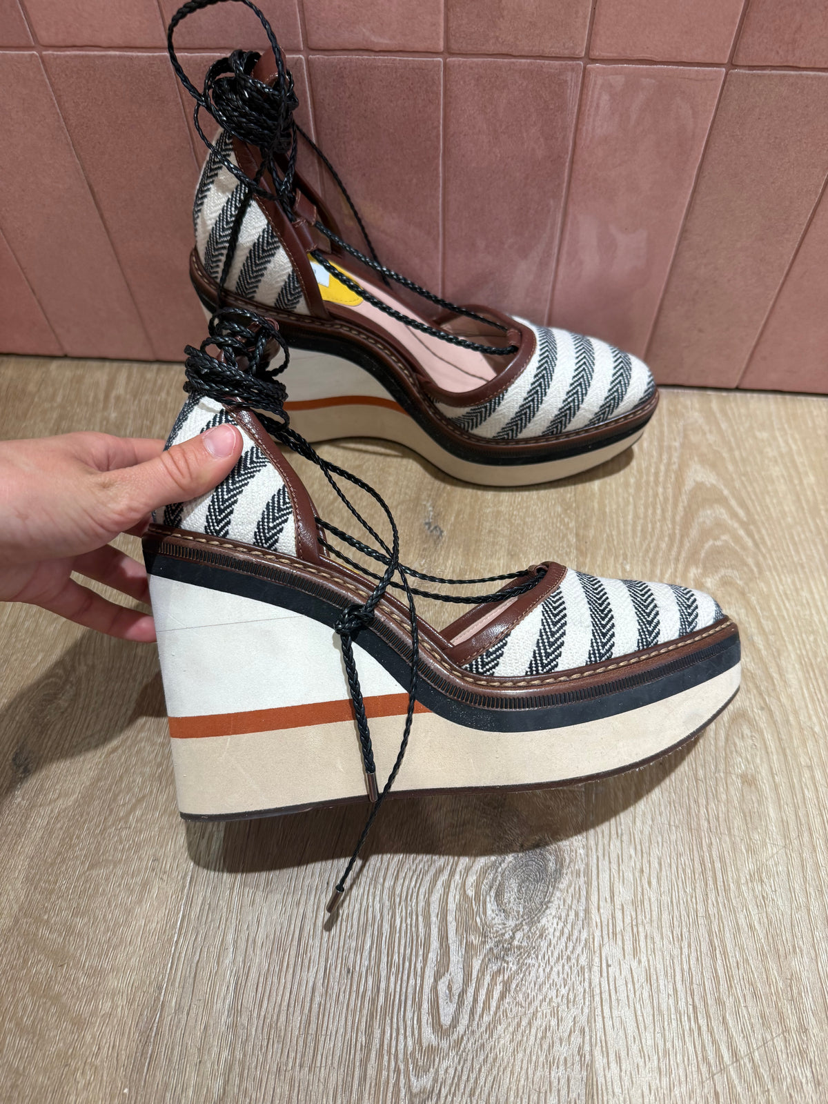 Sandales Max Mara Blanc T.40