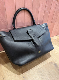 Sac en cuir Lancel noir