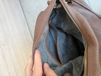 Sac marron en cuir la bagagerie 16/08