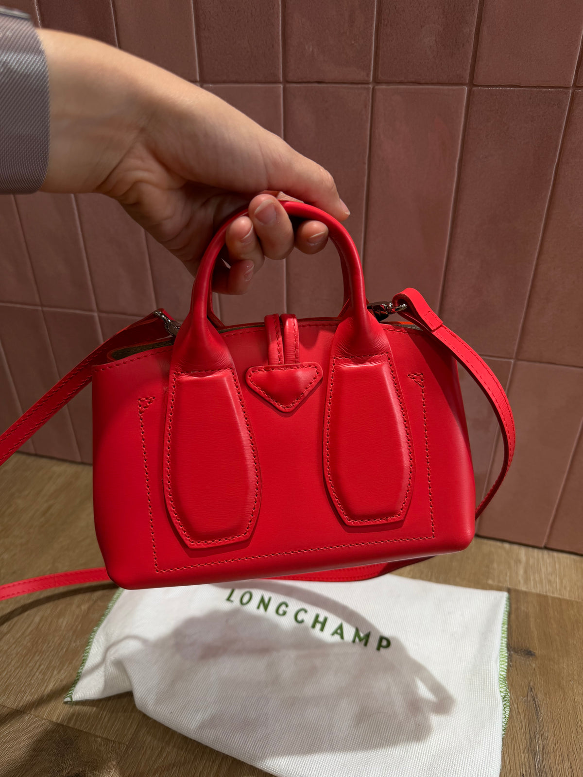 Sac rouge Longchamp 20/09