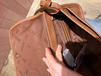 Sac marron Longchamp en bandoulière