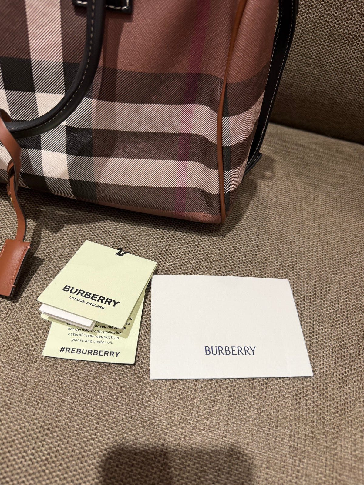 Sac bowling moyen Check (cabas) 15/10
