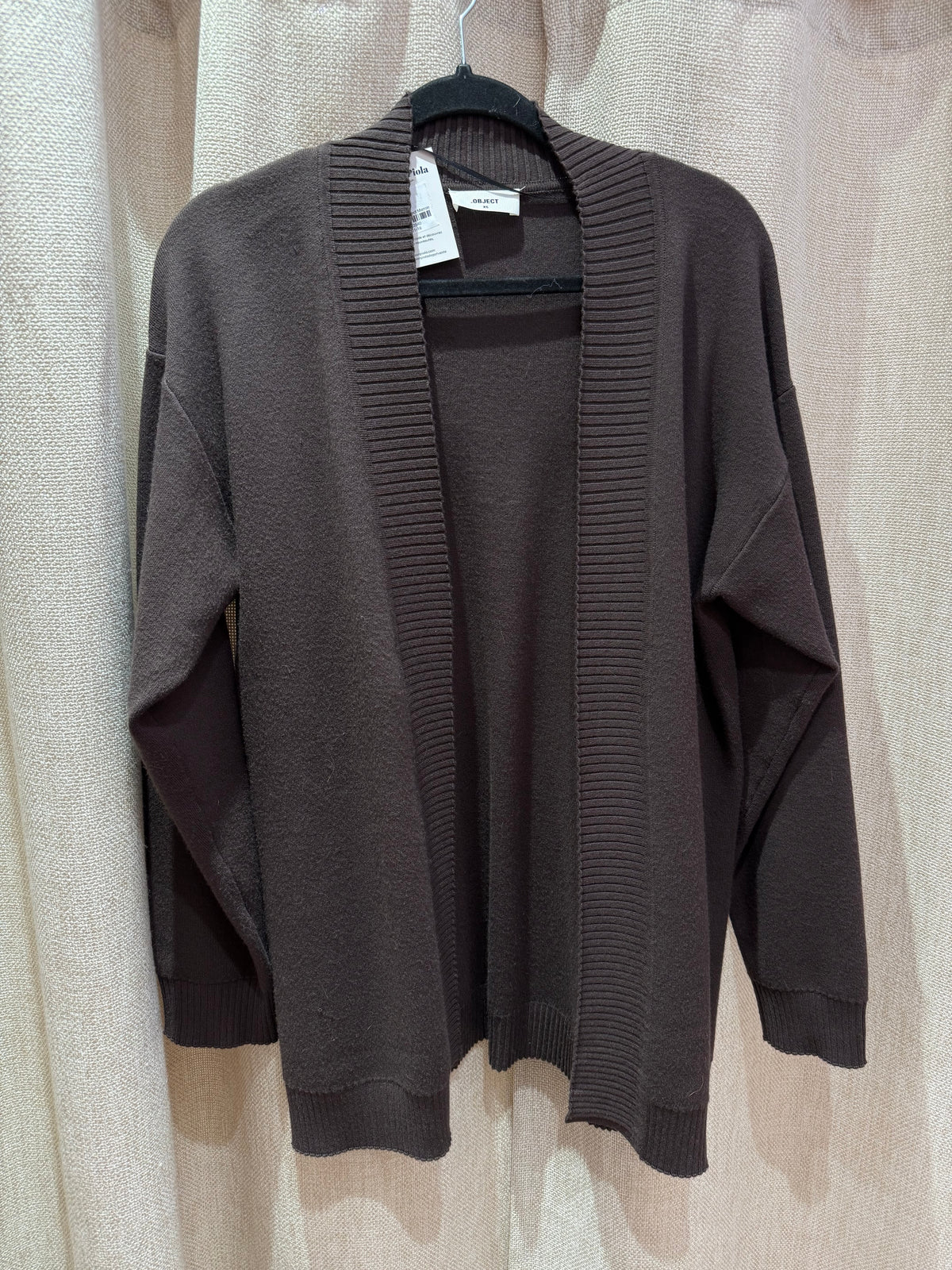 Gilet long XS Object Marron