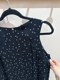 Robe débardeur I.Code noir à pois blancs T.40