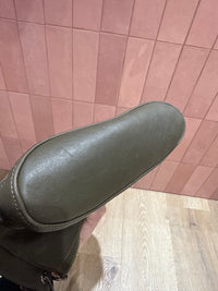 Sac kaki en cuir Longchamp