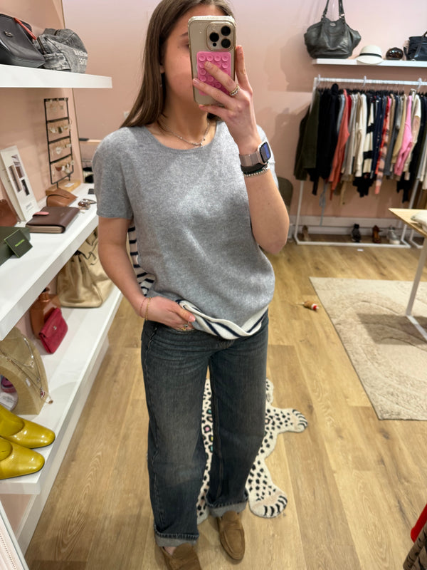 MC Gris T.38/40 - Pull cachemire