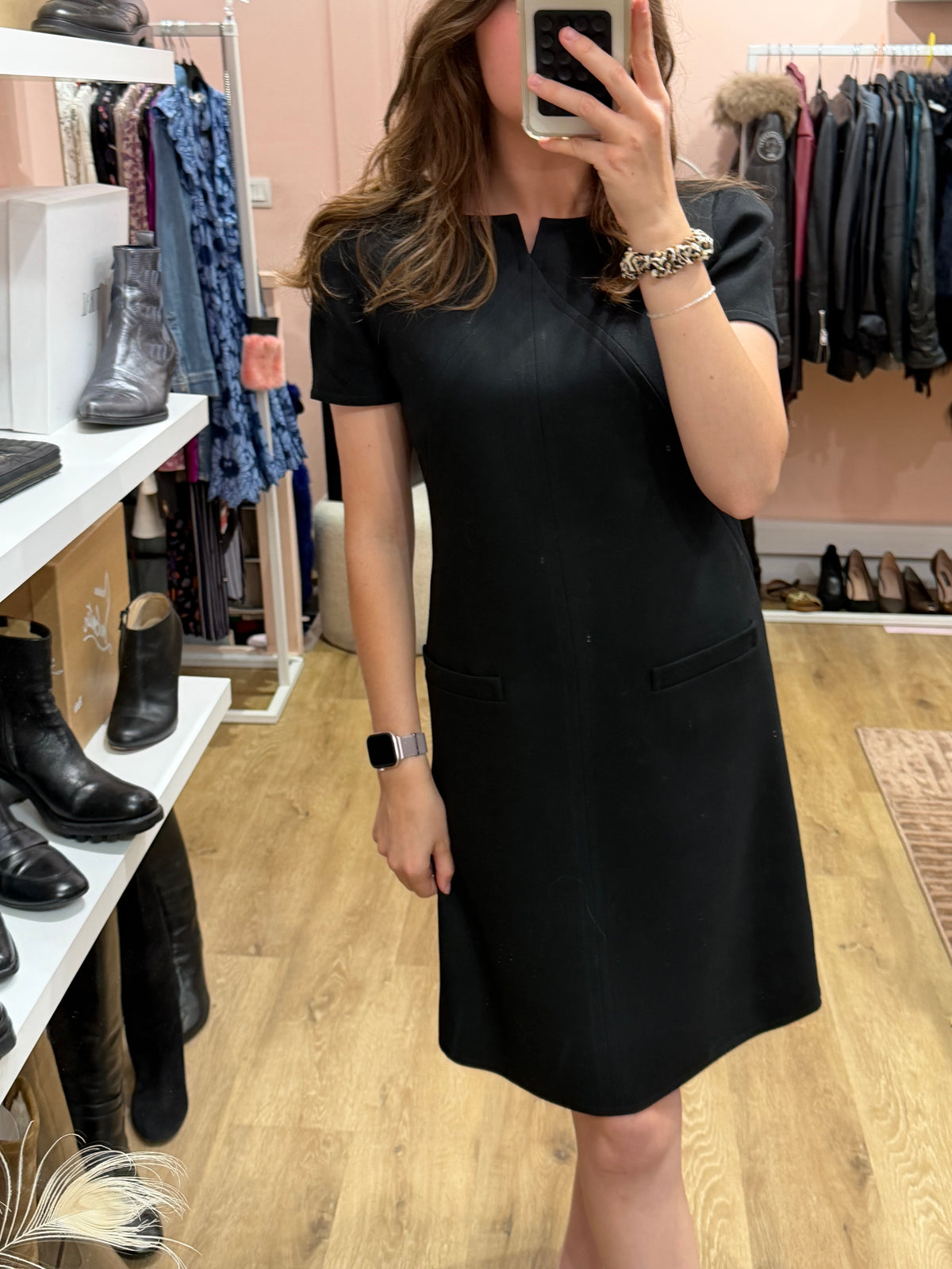 Robe Noire Courrèges T.38 01/10