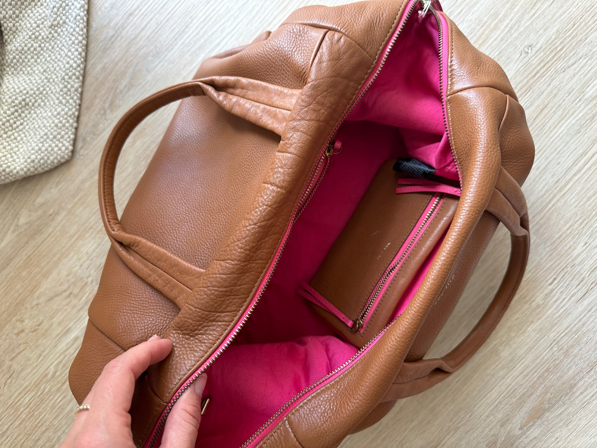 Sac One step camel cuir