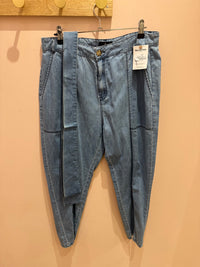 One Step - Pantalon bleu ciel fluide - bleu ciel - 42