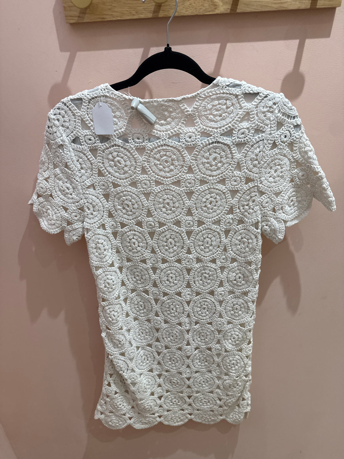 Robe blanche moulante crochet I.Code T.XS