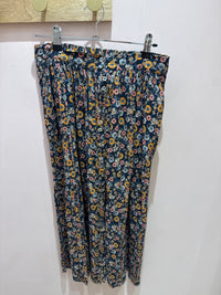 Jupe longue Balzac marron et bleu marine T.S