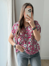 One Step - Débardeur rose et blanc - rose et blanc - 42