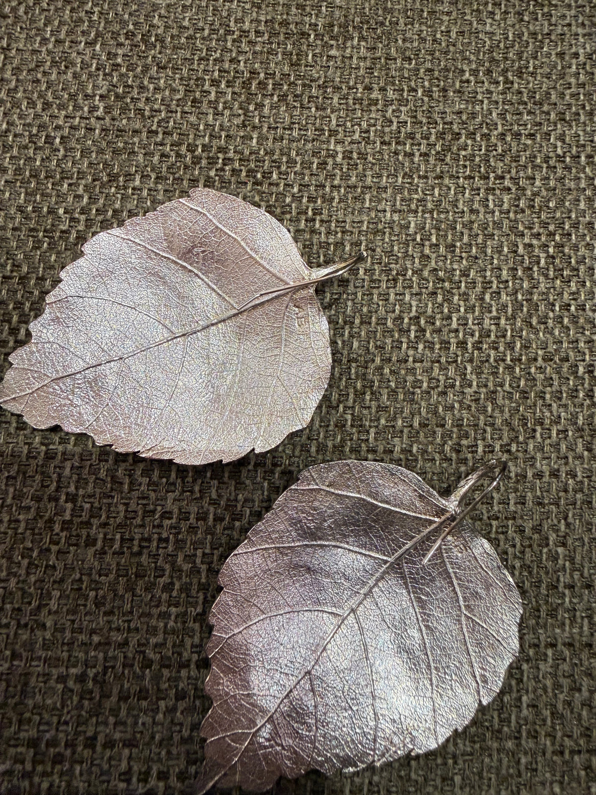 Boucles d'oreilles argent feuille Aurélie Bidermann 17/06
