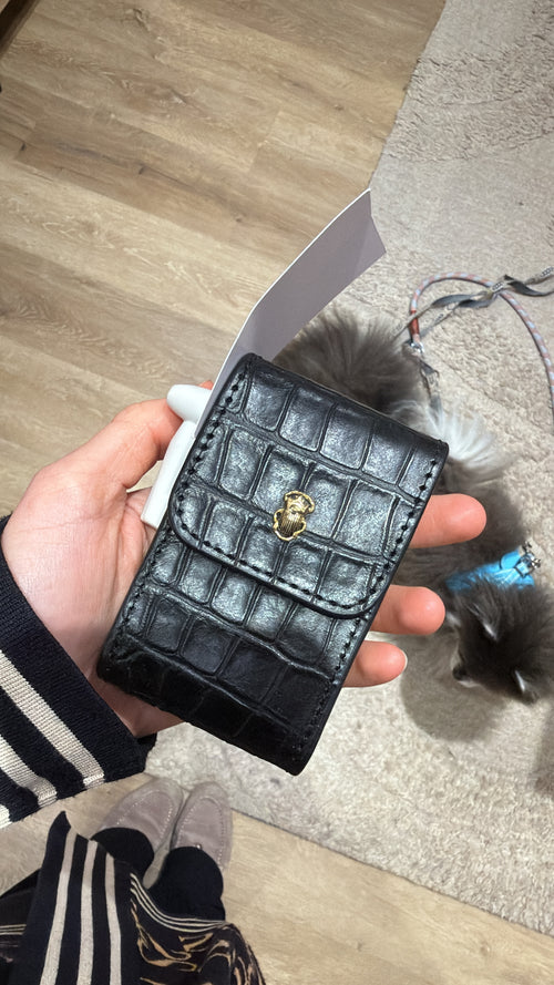 Claris virot Écrin pour route à lèvre ou petite pochette en cuir