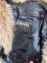 Veste en cuir fourrure T.36 Rizal 19/09