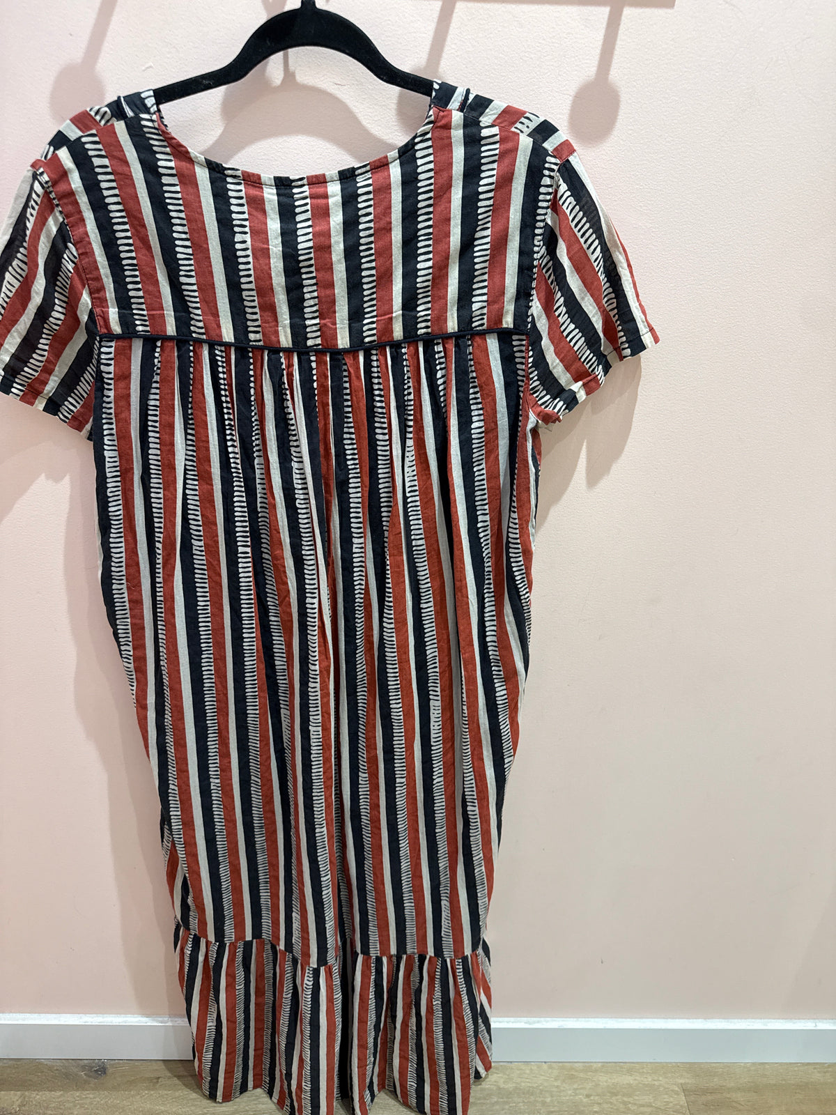 Robe longue MKT rouge et noir T.42