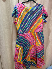 Orientique Robe rose et verte T.XL 02/06