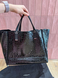 Sac noir croco Jérôme Dreyfuss 24/06