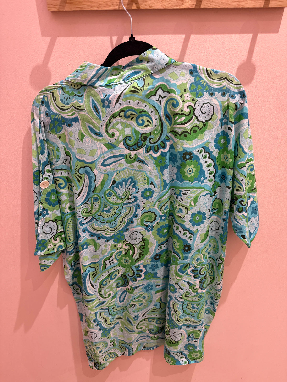 Robe coton Verte et bleue T.TU