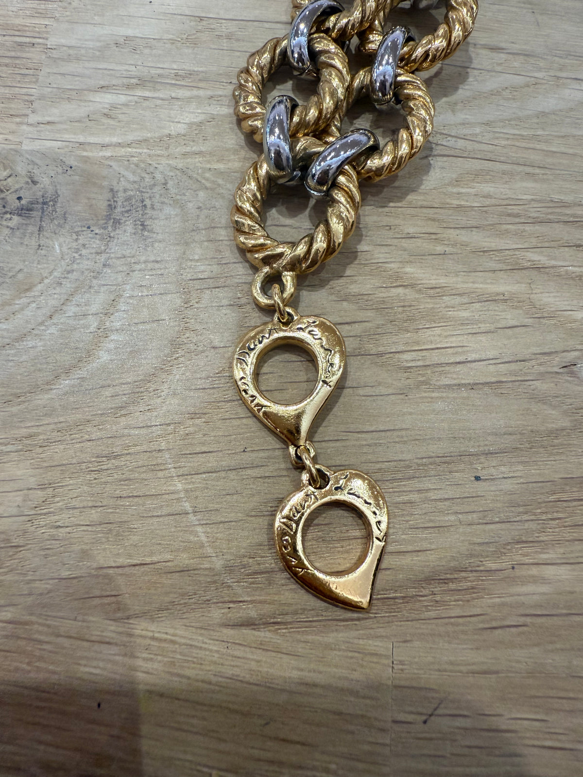 Bracelet YSL argenté Yves saint Lauren