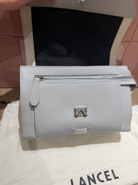 Sac lancel + dustbag cuir bleu ciel et beige