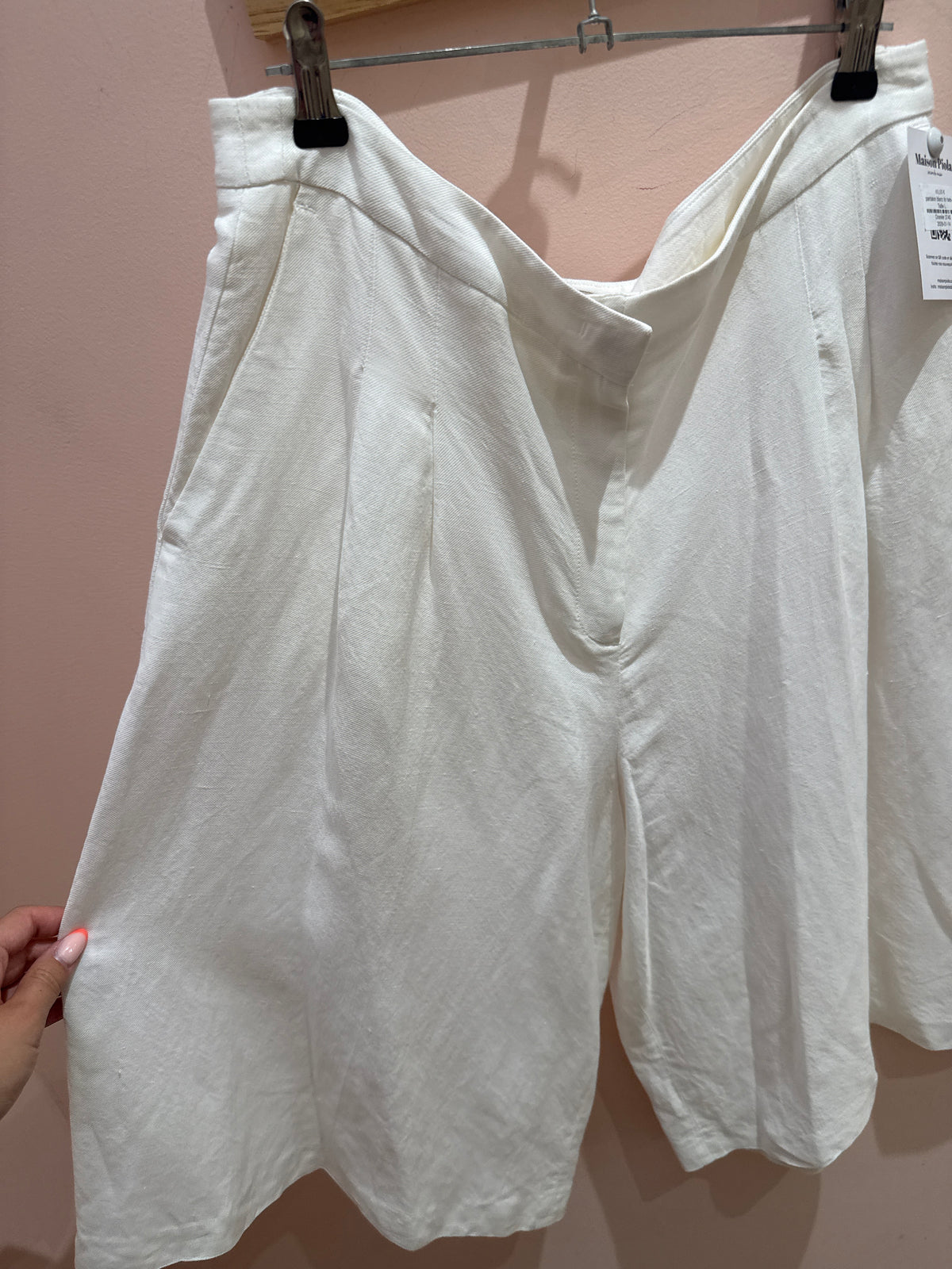 pantalon blanc lin twin-set Taille L 16/06