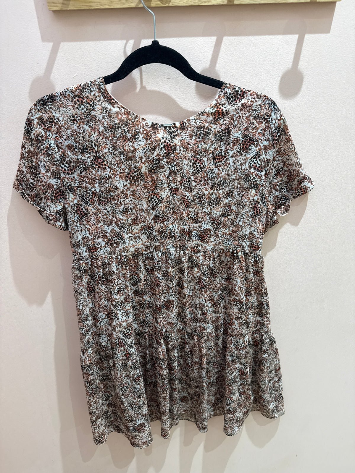 IKKS robe rouge et beige 38