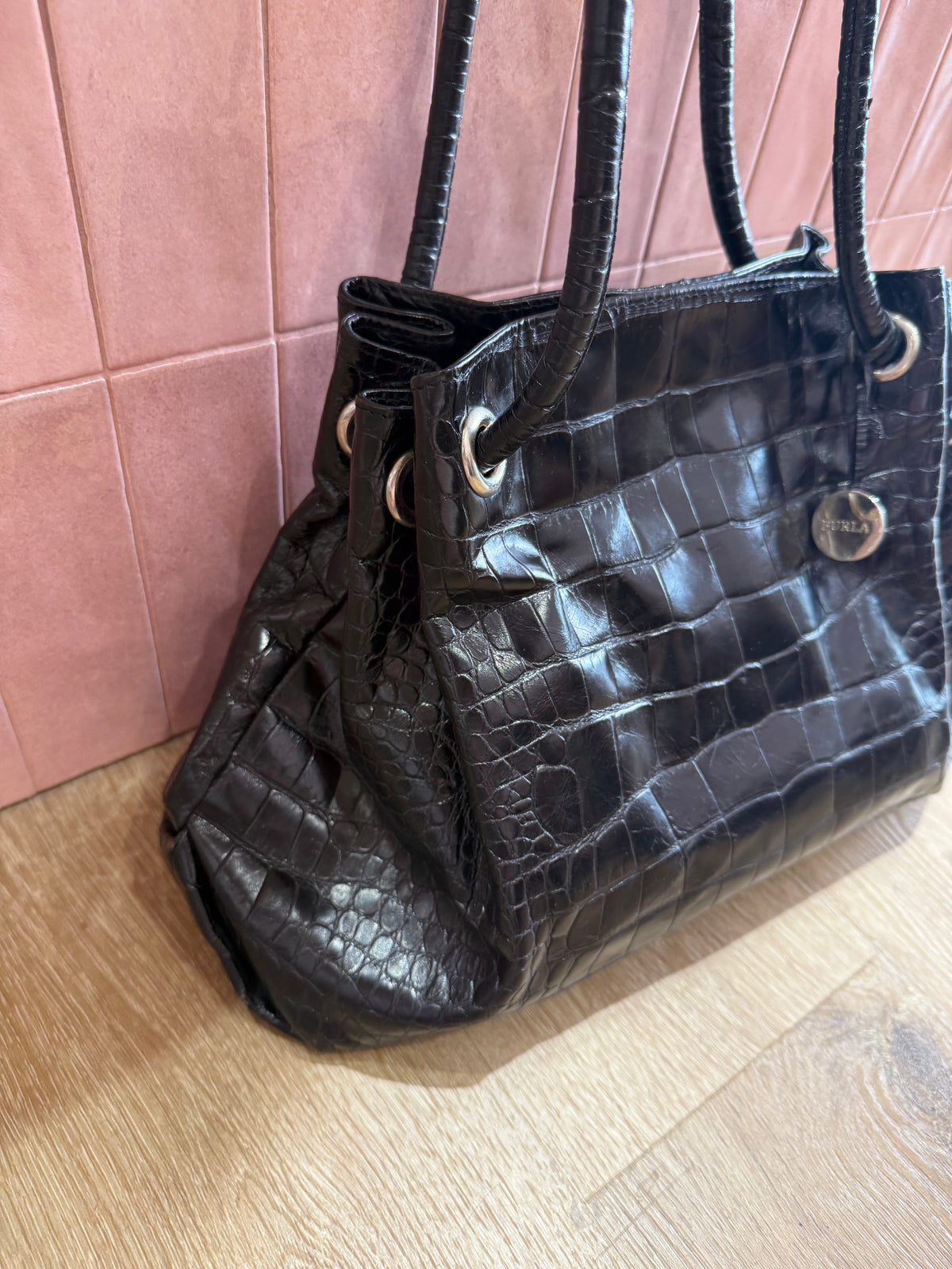 Sac Furla cuir noir 06/06