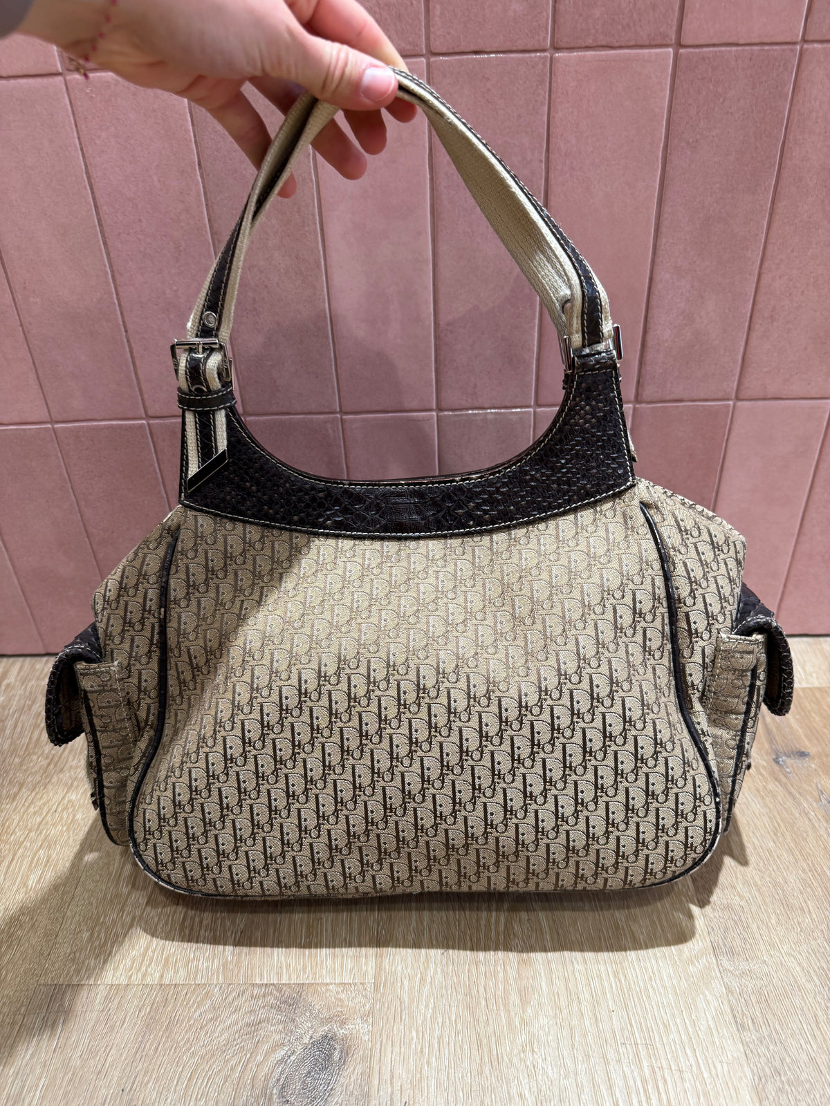 Sac beige Dior vintage colombus