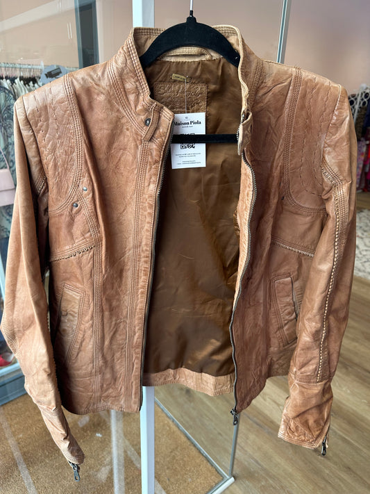 Veste en cuir Hollie Hobbie T.L