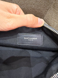 Pochette noire croco Saint Laurent 09/09