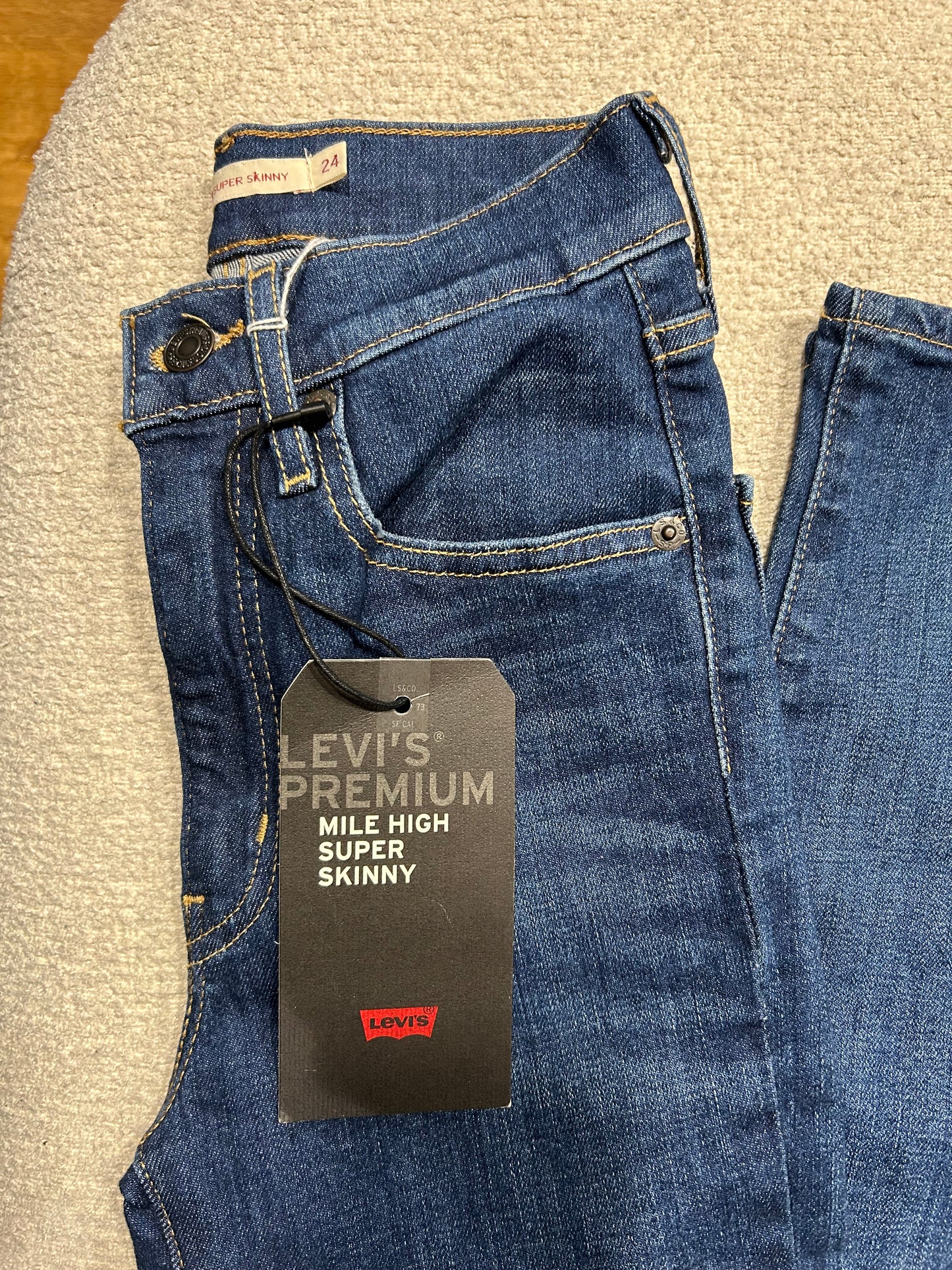 Jean Levis High Super skinny Taille 34 L32