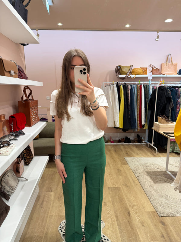 Sézane Pantalon Vert T.36 12/07