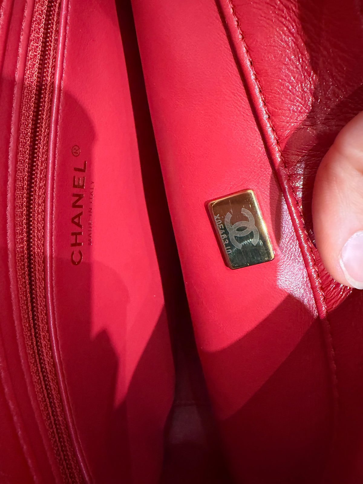 Sac Chanel timeless 27/10 rouge