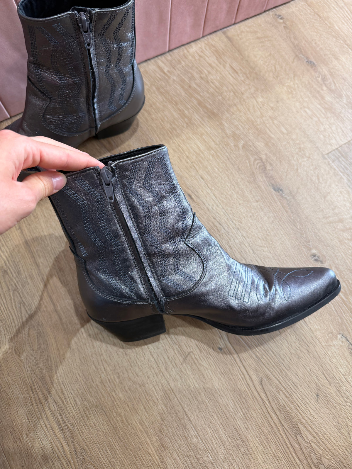 Bottines argentées - Toral - T.38 11/09
