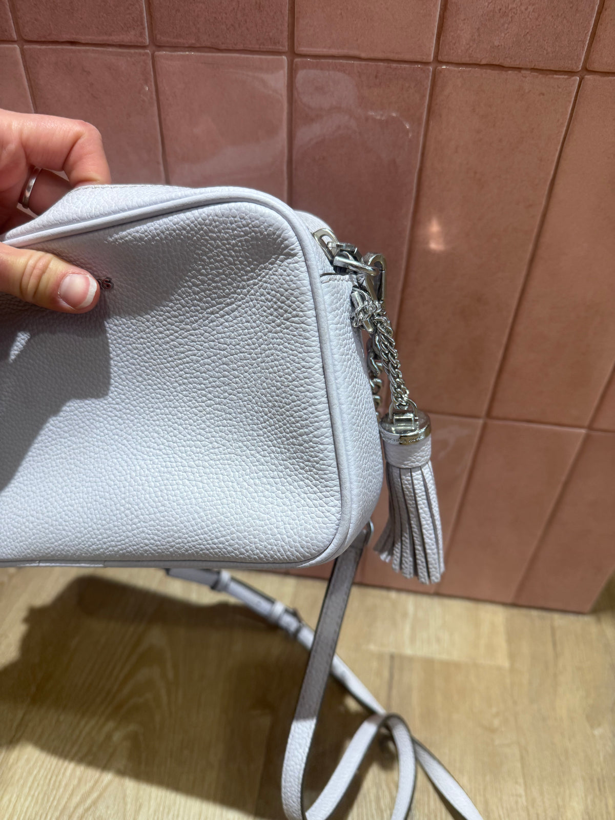 Sac violet en cuir Michael Kors