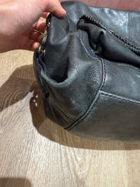 Bel Air sac noir en cuir cabas 01/06
