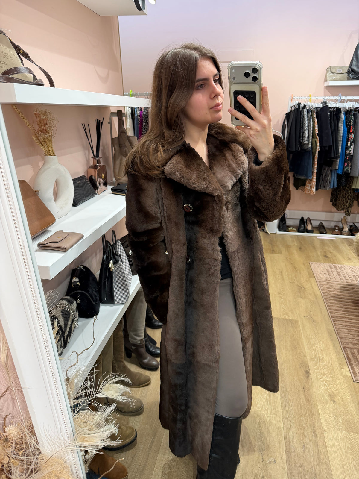 Manteau Dior en lapin T.36/38 23/10